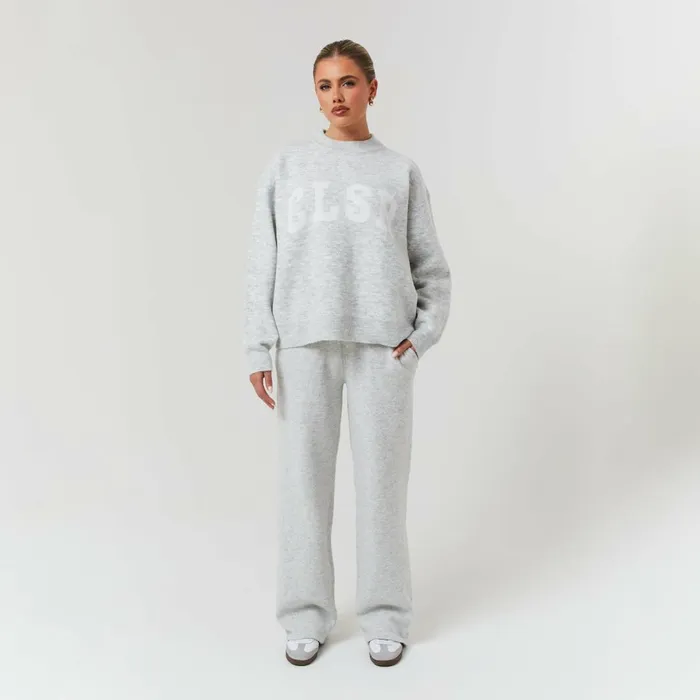 Closure London Knit Crewneck Light Grey Marl Women Knitwear
