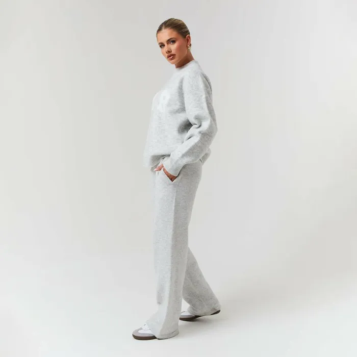 Closure London Knit Crewneck Light Grey Marl Women Knitwear