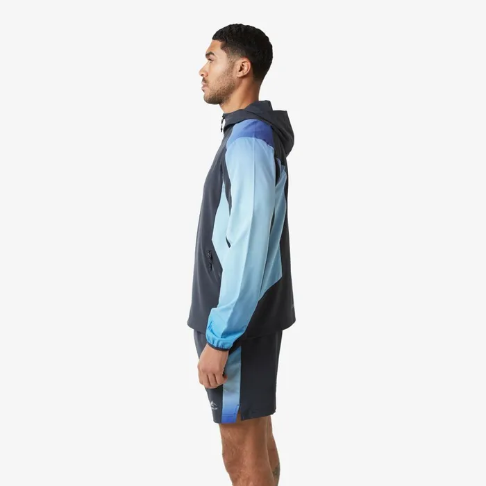 Closure London Ombre Print Windbreaker Jacket Blue Men Coats and Jackets