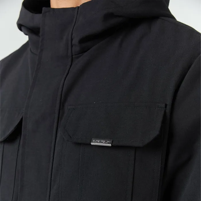 Closure London Premium Ripstop Jacket Black Men Coats and Jackets