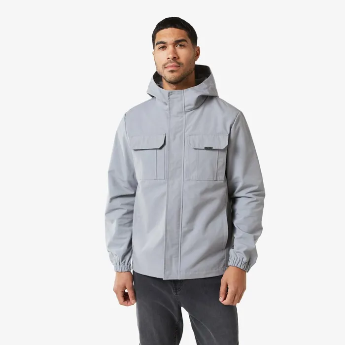 Closure London Premium Ripstop Jacket Mid Grey Men Coats and Jackets