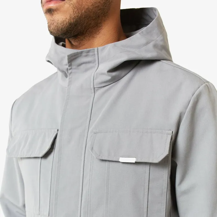 Closure London Premium Ripstop Jacket Mid Grey Men Coats and Jackets
