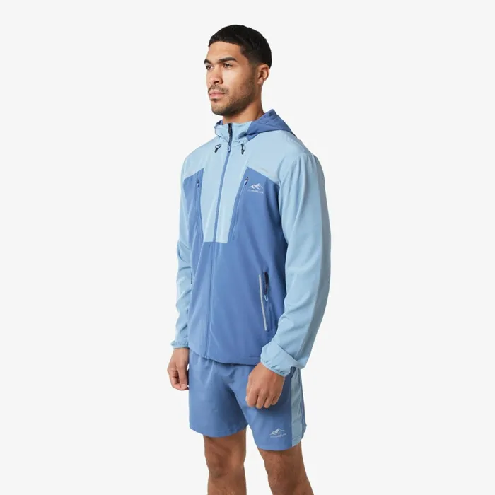 Closure London Reflect Detail Colourblock Jacket Light Blue Men Coats and Jackets