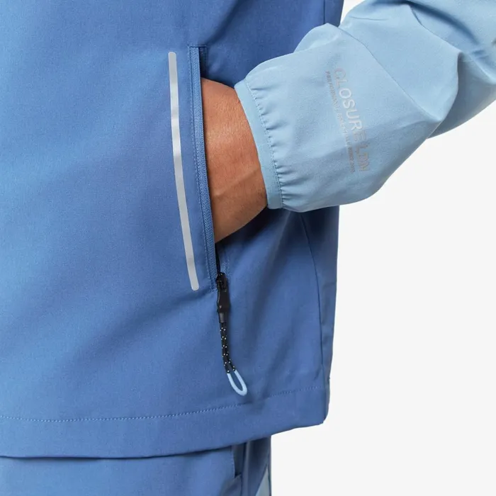 Closure London Reflect Detail Colourblock Jacket Light Blue Men Coats and Jackets