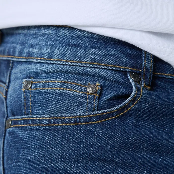Closure London Regular Fit Denim Jean Mid Blue Wash Men Knitwear