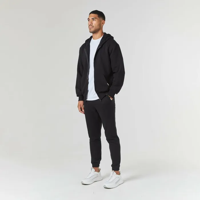Closure London Relaxed Fit Full Zip Tracksuit Black Men Tracksuits