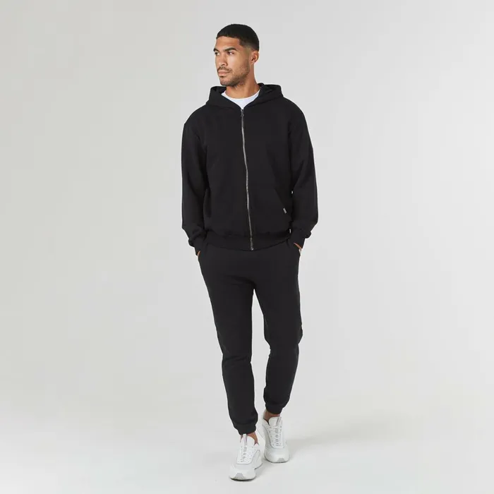 Closure London Relaxed Fit Full Zip Tracksuit Black Men Tracksuits