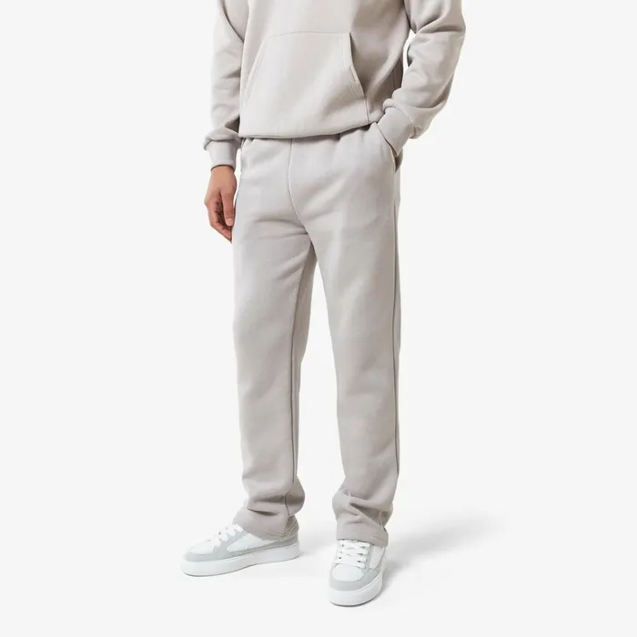 Closure London Relaxed Fit Open Hem Jogger Stone Men Joggers
