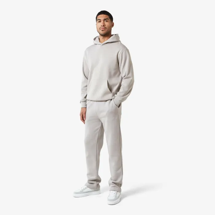 Closure London Relaxed Fit Open Hem Jogger Stone Men Joggers