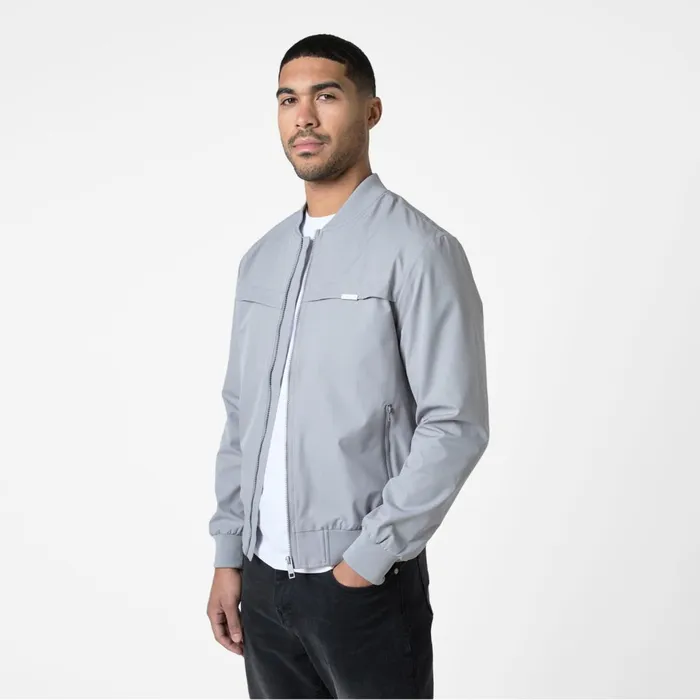 Closure London Ripstop Bomber Jacket Frost Grey Men Coats and Jackets