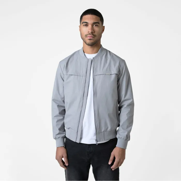Closure London Ripstop Bomber Jacket Frost Grey Men Coats and Jackets