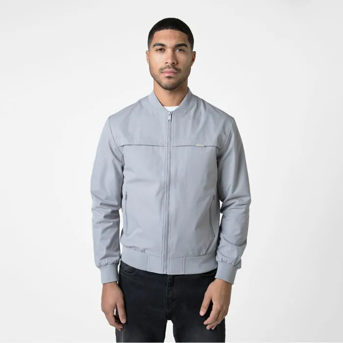 Closure London Ripstop Bomber Jacket Frost Grey Men Coats and Jackets