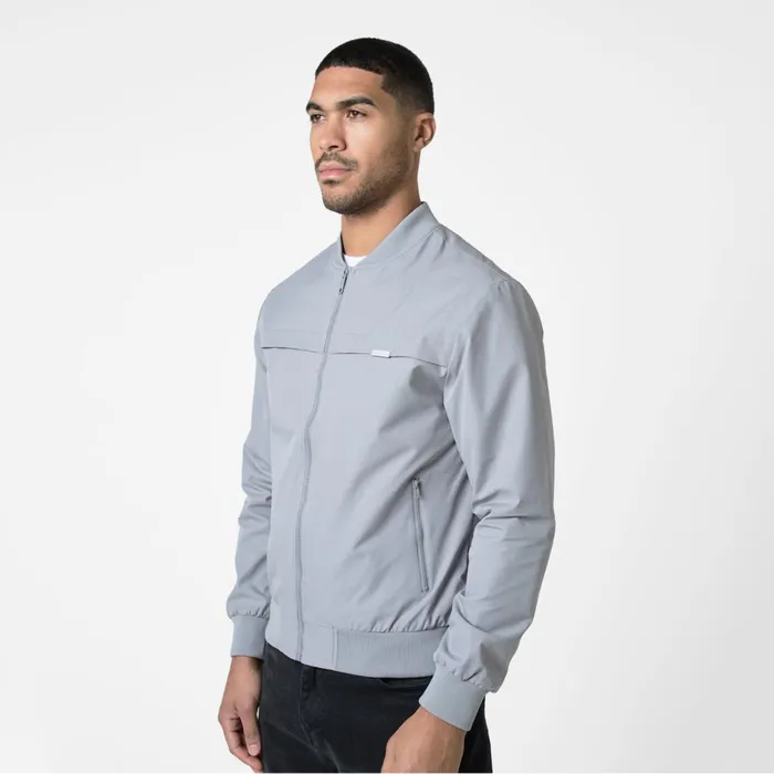 Closure London Ripstop Bomber Jacket Frost Grey Men Coats and Jackets