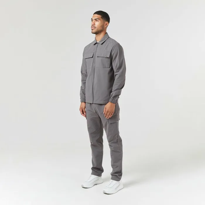 Closure London Smart Utility Open Hem Trouser Charcoal Men Pants