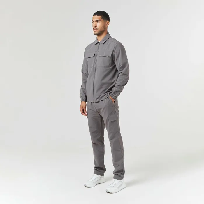 Closure London Smart Utility Open Hem Trouser Charcoal Men Pants