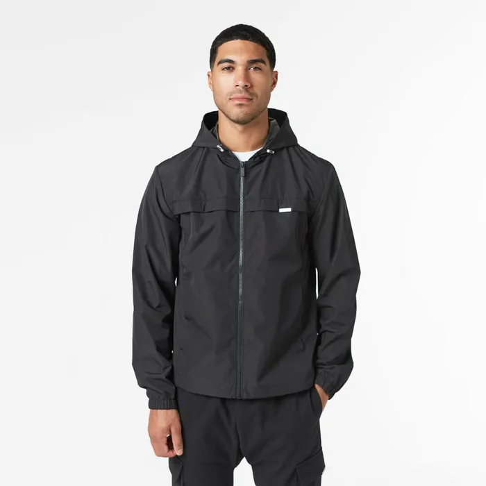 Closure London Smart Windbreaker Black Men Coats and Jackets