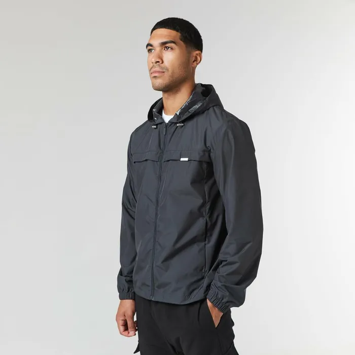 Closure London Smart Windbreaker Charcoal Men Coats and Jackets