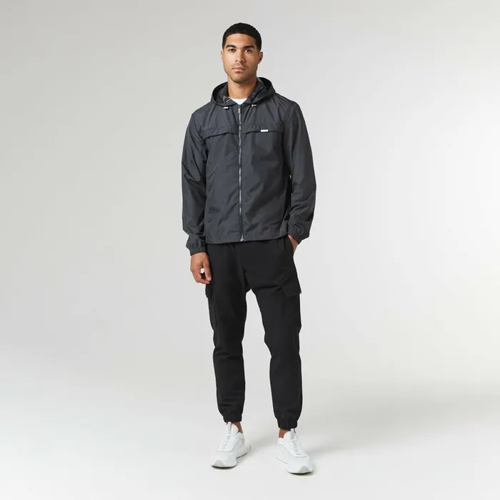 Closure London Smart Windbreaker Charcoal Men Coats and Jackets