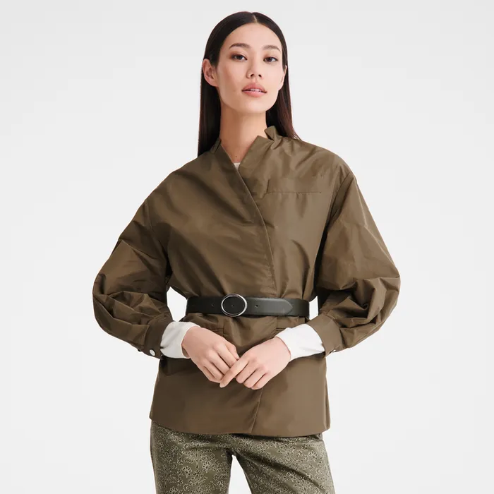 Coats and Jackets Longchamp Women Kimono jacket ArtichokeArtichokeArtichoke