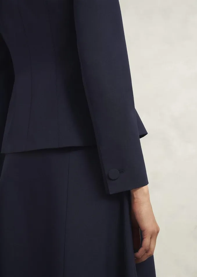 Coats and Jackets Women HOBBS Berkeley Jacket With Wool Navy