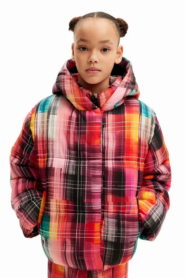 Coats And Jackets Kids Desigual Printed Padded Coat Materialfinishes