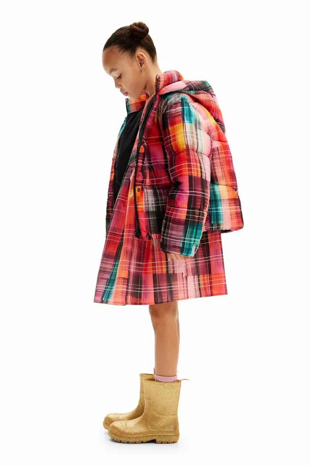 Coats And Jackets Kids Desigual Printed Padded Coat Materialfinishes