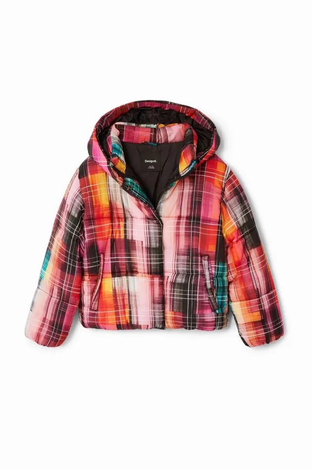 Coats And Jackets Kids Desigual Printed Padded Coat Materialfinishes