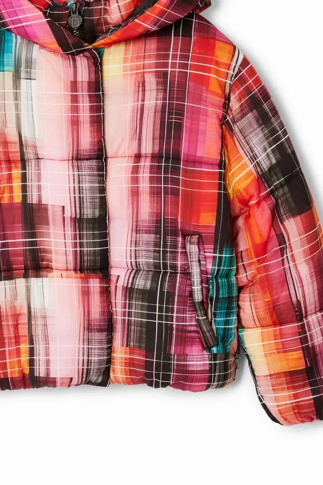 Coats And Jackets Kids Desigual Printed Padded Coat Materialfinishes