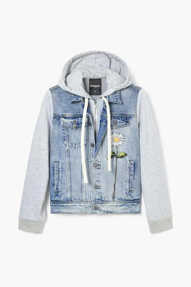 Coats And Jackets Women Desigual Trucker Denim Jacket Blue