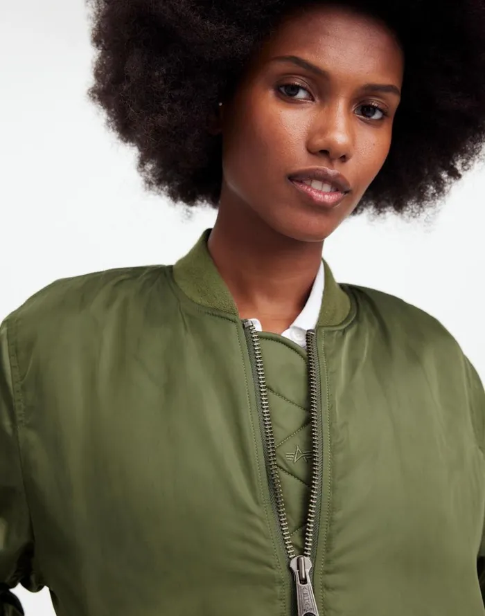 Coats Jackets Women Madewell Madewell X Alpha Industries MA1 Flight Jacket Heritage Olive