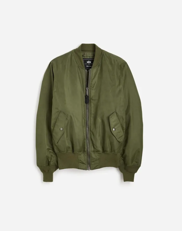 Coats Jackets Women Madewell Madewell X Alpha Industries MA1 Flight Jacket Heritage Olive