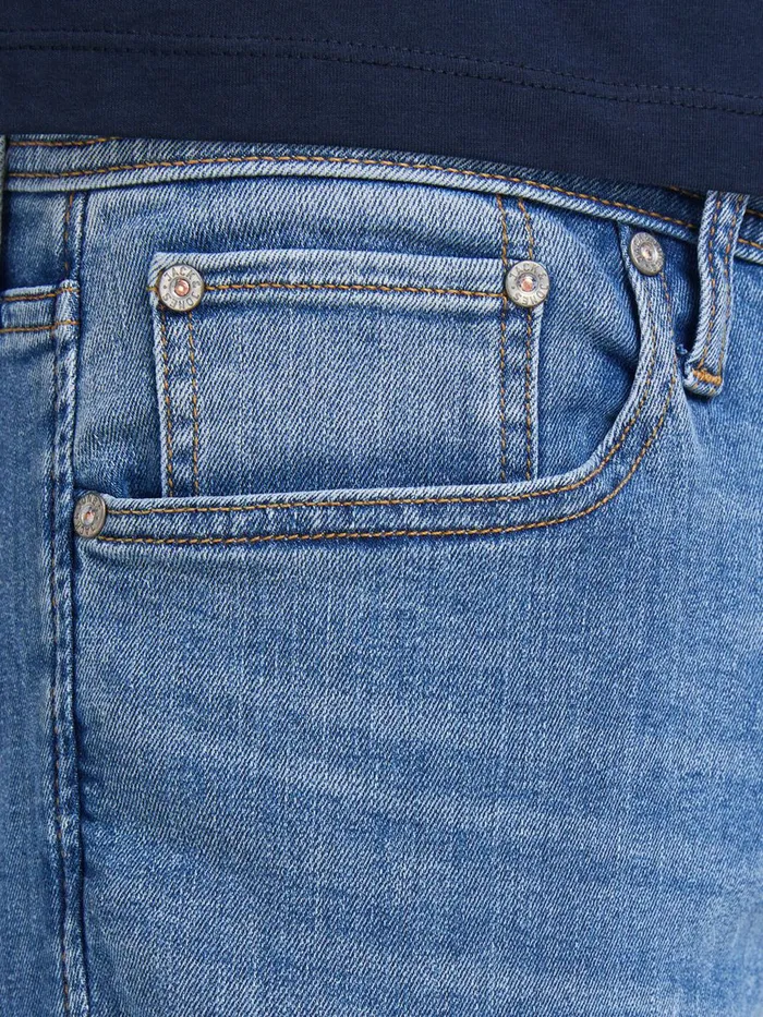 Comfort Jeans JACK and JONES Mens MIKE ORIGINAL AM 815 COMFORT FIT JEANS Blue Blue Denim