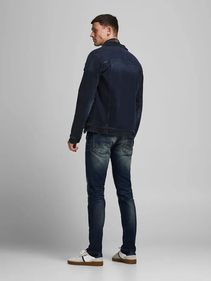 Comfort Jeans JACK and JONES Mens MIKE SPENCER BL 937 COMFORT FIT JEANS Blue Blue Denim