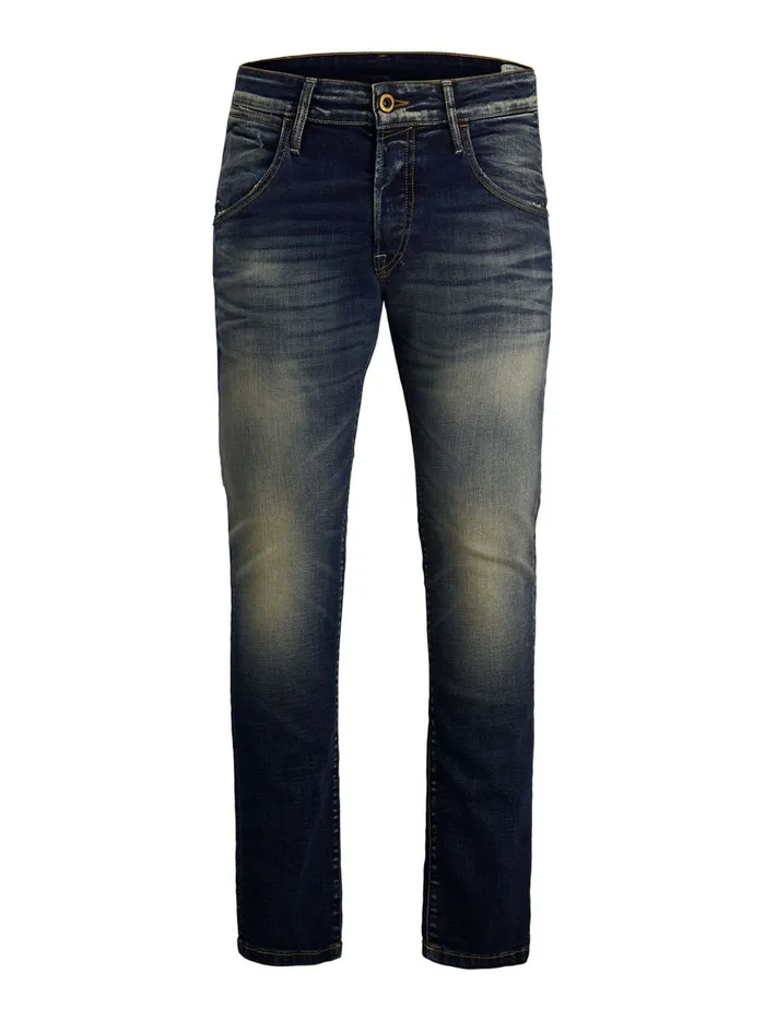 Comfort Jeans JACK and JONES Mens MIKE SPENCER BL 937 COMFORT FIT JEANS Blue Blue Denim