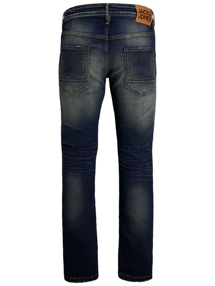 Comfort Jeans JACK and JONES Mens MIKE SPENCER BL 937 COMFORT FIT JEANS Blue Blue Denim