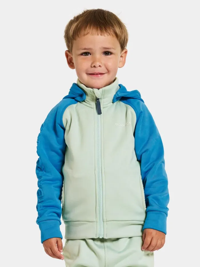 Corin Kids039 FullZip 8 Blue Lagoon Kids Didriksons Softshell Jackets
