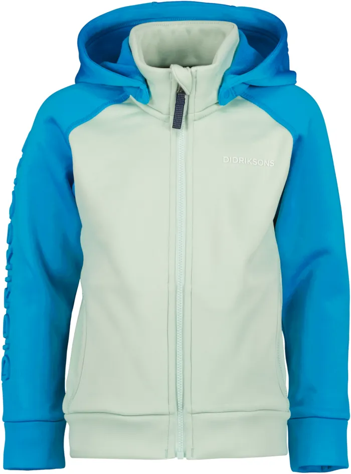 Corin Kids039 FullZip 8 Blue Lagoon Kids Didriksons Softshell Jackets