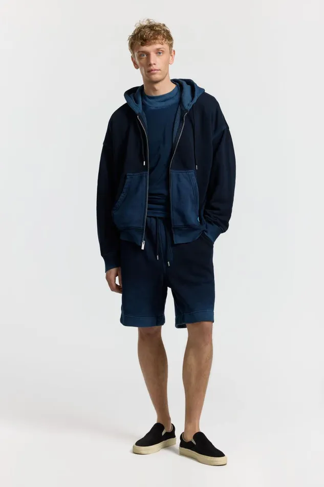 COTTON CITIZEN Boston Zip Hoodie Vintage Navy Women Sweatshirts COTTON CITIZEN Boston Zip Hoodie Vintage Navy Women Sweatshirts