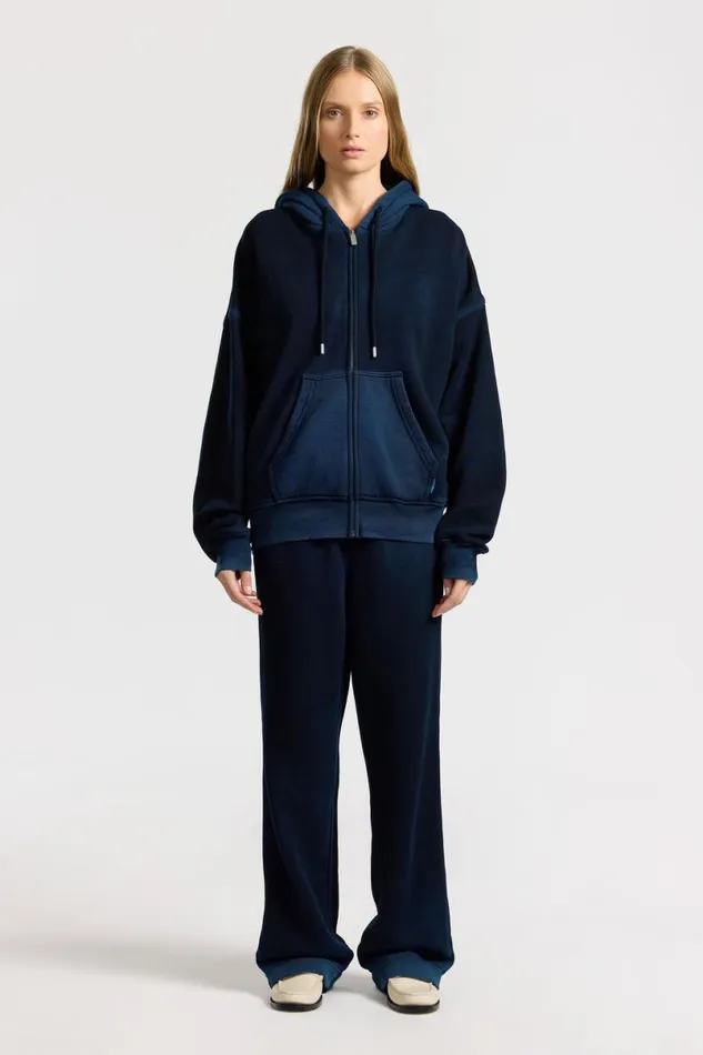 COTTON CITIZEN Boston Zip Hoodie Vintage Navy Women Sweatshirts COTTON CITIZEN Boston Zip Hoodie Vintage Navy Women Sweatshirts