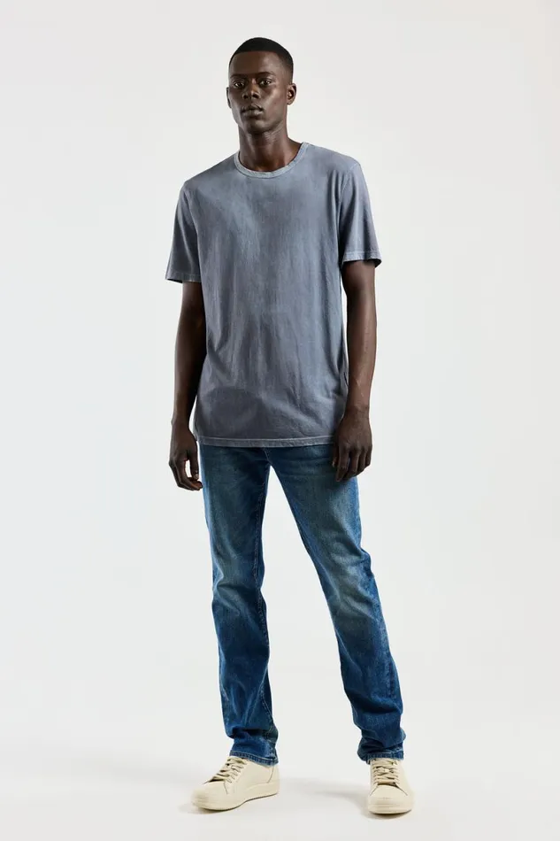 COTTON CITIZEN Classic Crewneck Tee Vintage Natural Blue Men Tees COTTON CITIZEN Classic Crewneck Tee Vintage Natural Blue Men Tees