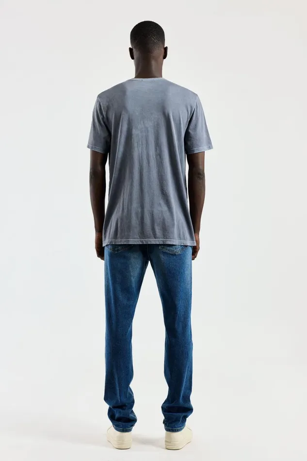COTTON CITIZEN Classic Crewneck Tee Vintage Natural Blue Men Tees COTTON CITIZEN Classic Crewneck Tee Vintage Natural Blue Men Tees