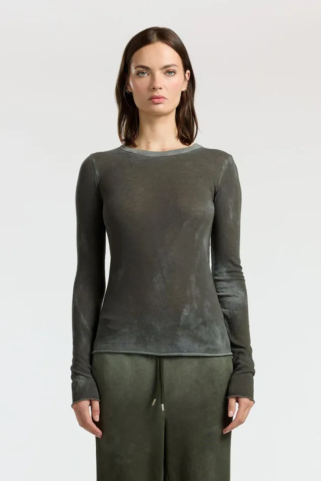 COTTON CITIZEN Marbella Long Sleeve Shirt Vintage Alpine Women Shirts