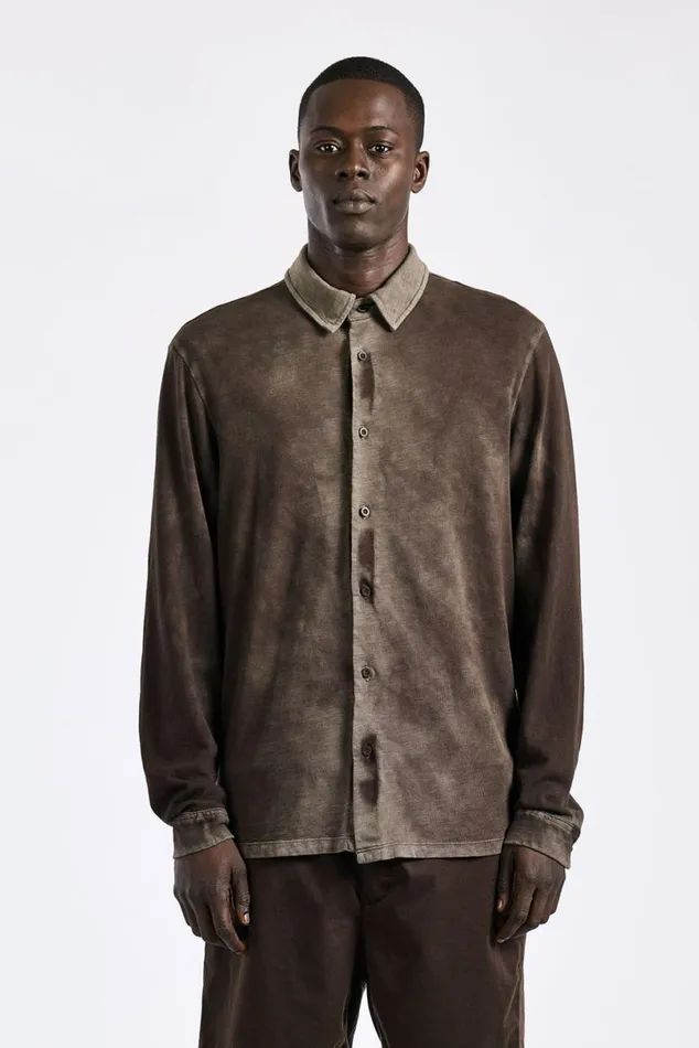 COTTON CITIZEN Presley Buttondown Vintage Espresso Men Shirts