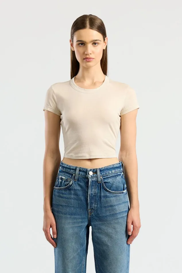 COTTON CITIZEN Standard Baby Tee Vintage Oatmeal Women Tees