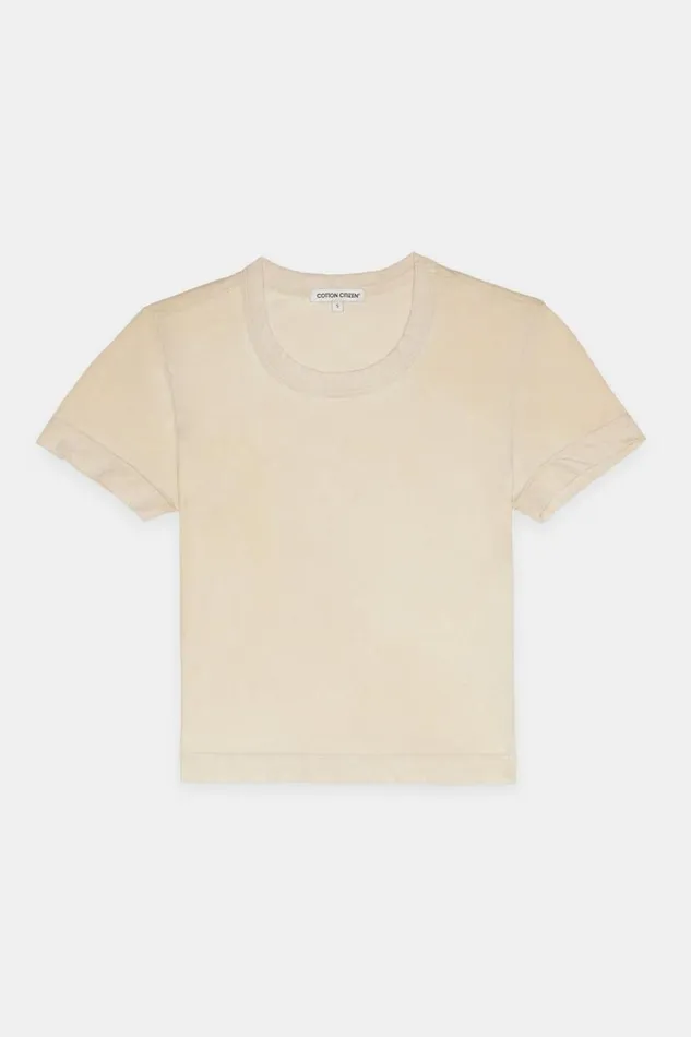 COTTON CITIZEN Standard Baby Tee Vintage Oatmeal Women Tees COTTON CITIZEN Standard Baby Tee Vintage Oatmeal Women Tees