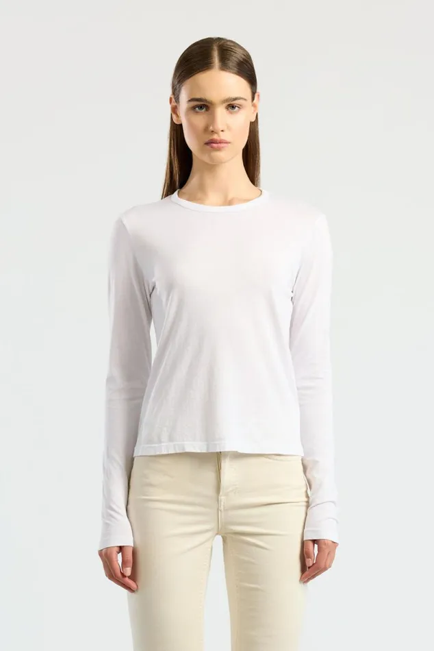 COTTON CITIZEN Standard Long Sleeve Shirt White Women Shirts