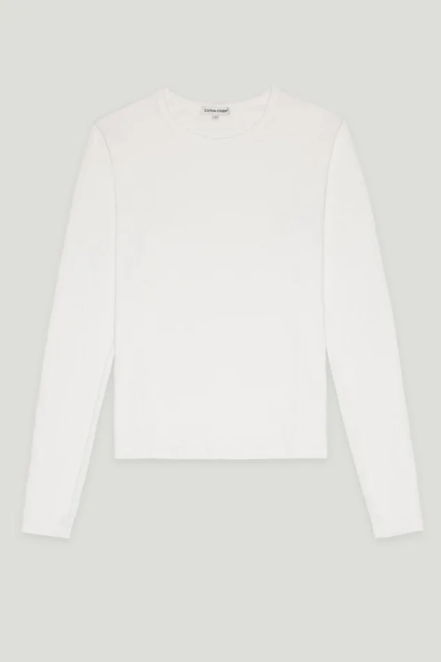 COTTON CITIZEN Standard Long Sleeve Shirt White Women Shirts COTTON CITIZEN Standard Long Sleeve Shirt White Women Shirts
