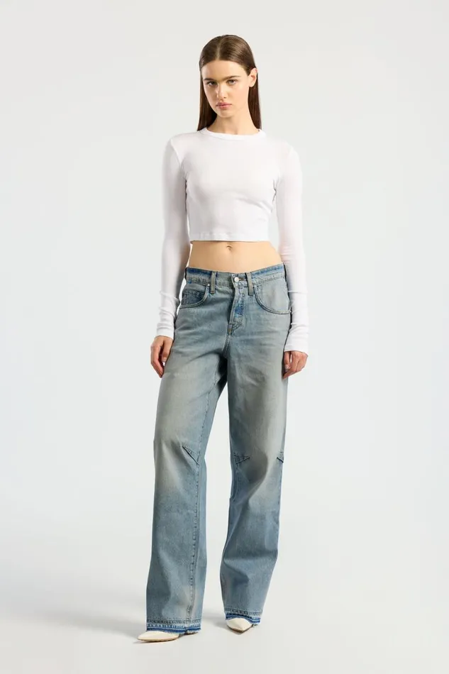 COTTON CITIZEN Verona Crop Shirt White Women Shirts