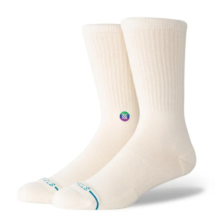 Cotton Crew Socks Encircle White MenWomen Stance Crew