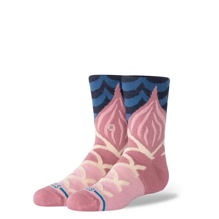 Cotton Crew Socks Make A Splash 8211 Dustyrose Kids Stance Kids